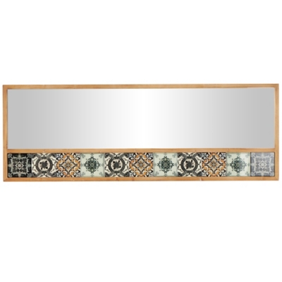 Bayberry Lane Floral Wall Mirror, , large
