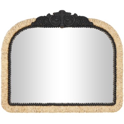 Bayberry Lane Floral Woven Room Wall Mirror, , large