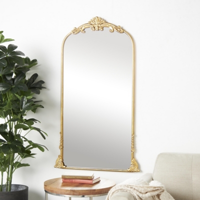 Bayberry Lane Ornate Arched Baroque Floor Mirror, , rollover