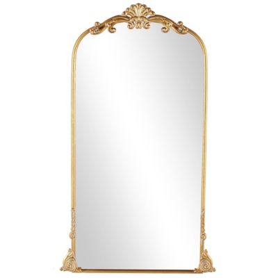 Bayberry Lane Ornate Arched Baroque Floor Mirror, , large