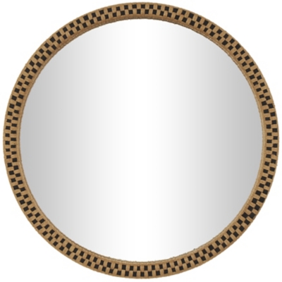 Bayberry Lane Woven Checkered Wall Mirror, , large