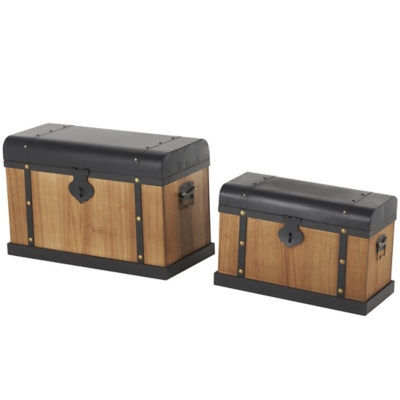 Bayberry Lane Storage Trunk with Tops (Set of 2), , large
