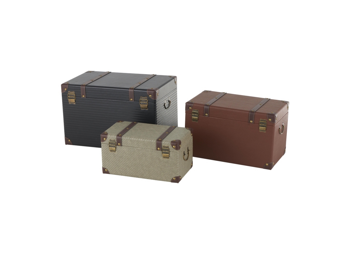 Bayberry Lane Woven Storage Trunk (Set of 3) | Ashley