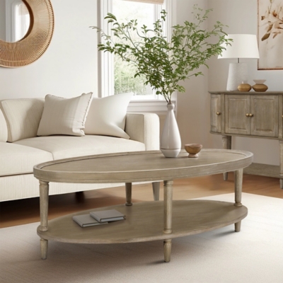 Martha Stewart Ayanna Coffee Table with Shelf, , rollover
