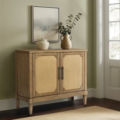 Martha Stewart Woven Cane 36" Accent Cabinet, , rollover