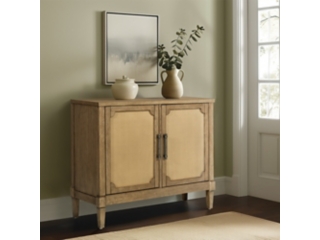 Martha Stewart Woven Cane 36" Accent Cabinet
