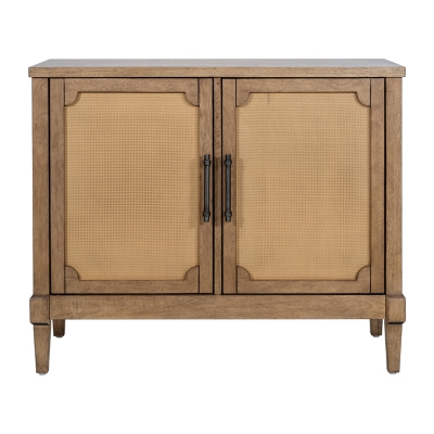 Martha Stewart Woven Cane 36" Accent Cabinet, , large