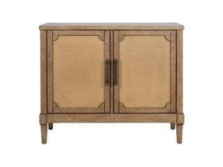 Martha Stewart Woven Cane 36" Accent Cabinet