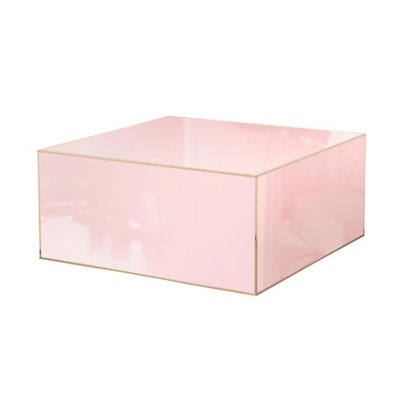 TOV Furniture Havana Coffee Table, Pink, large
