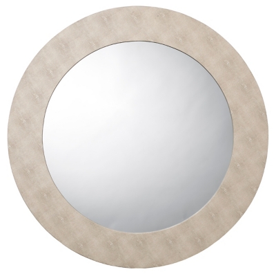 Relaxed Elegance Emery Wall Mirror, Ivory, large