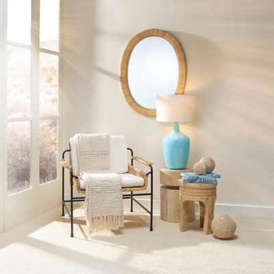 Relaxed Elegance Malakai Oval Wall Mirror, , rollover