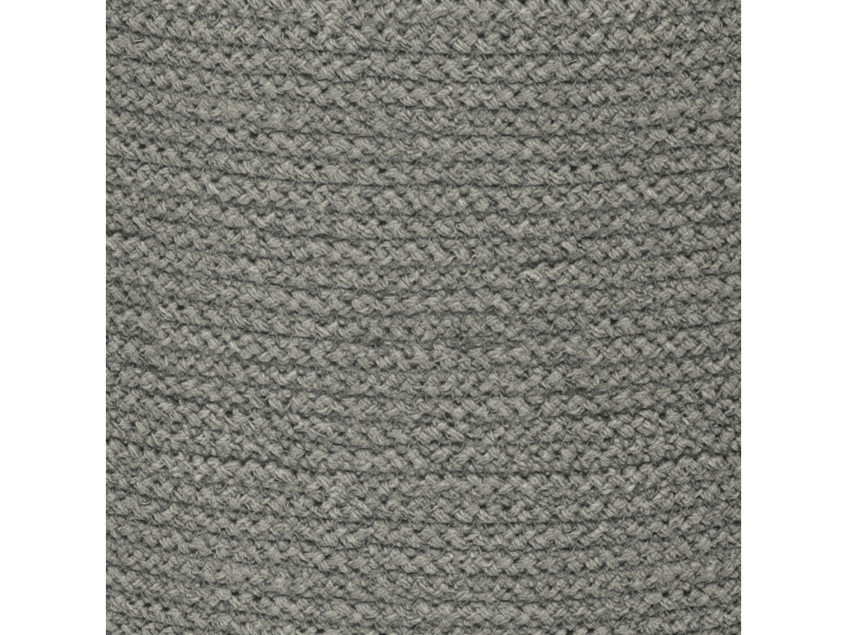 Simpli Home Serena Braided Pouf, Dove Gray, large