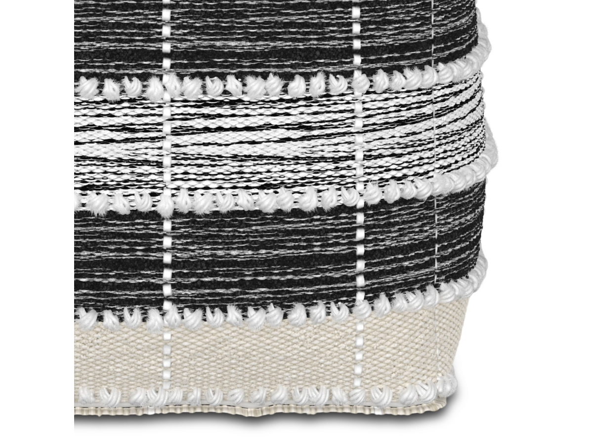 Simpli Home Barley Pouf, , large