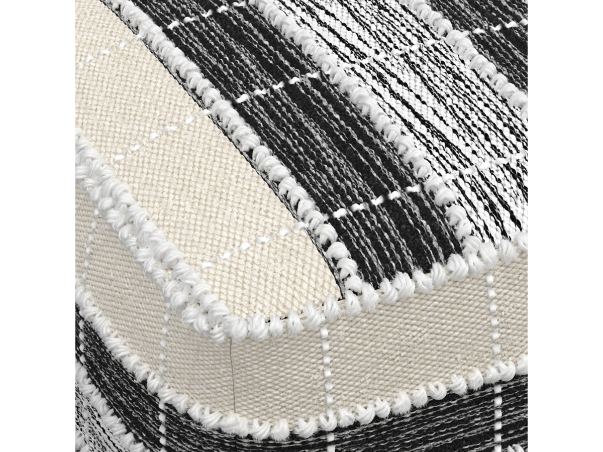 Simpli Home Barley Pouf, , large