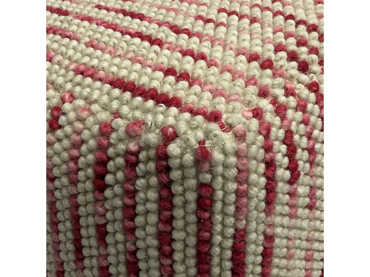 Simpli Home Zoey Pouf, Maroon, large