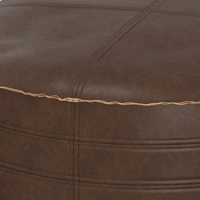 Simpli Home Brody Round Coffee Table Pouf, , large