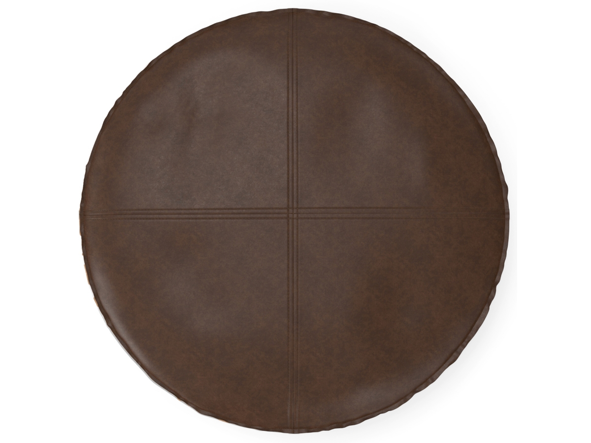 Simpli Home Brody Round Coffee Table Pouf, , large