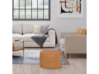 Simpli Home Brody Round Pouf