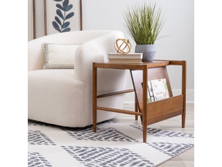 Linon Percy Accent Table with Magazine Rack