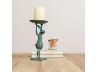 Storied Home Rabbit Pillar Candle Holder