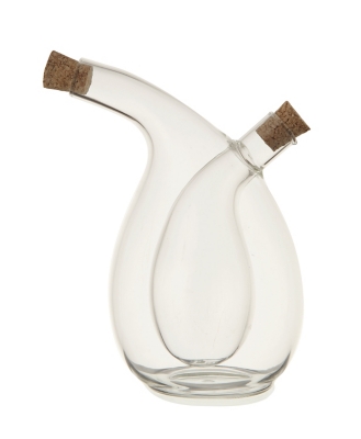 Storied Home Eagle Beak Oil & Vinegar Cruet with Cork Stoppers, , large