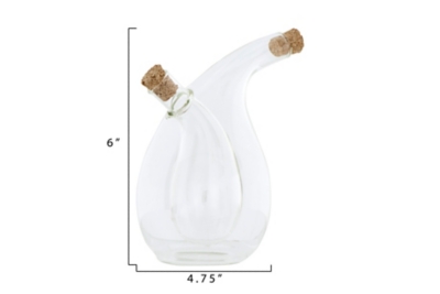 Storied Home Eagle Beak Oil & Vinegar Cruet with Cork Stoppers - Thumbnail 2