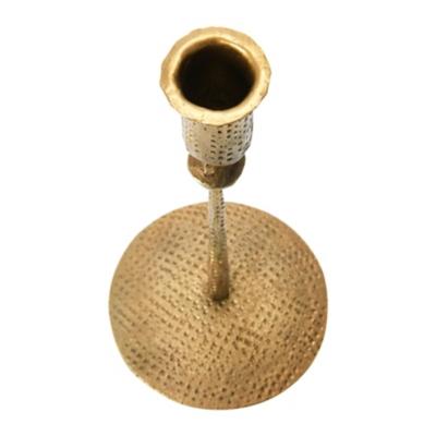 Storied Home Hand-Forged Hammered Taper Holder - Thumbnail 5