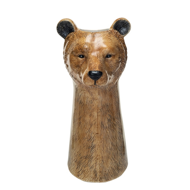 Storied Home Hand-Painted Decorative Bear Vase