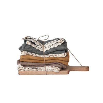 Storied Home Pastoral Tea Towels Set of 3, , large