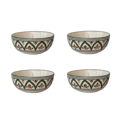 Storied Home Mosaic Stoneware Bowl Set of 4, , large