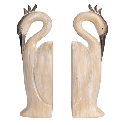 Storied Home Heron Bookends