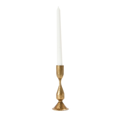 Storied Home Round Hand-Forged Taper Holder - Thumbnail 2