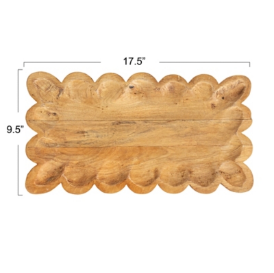 Storied Home Scalloped Tray