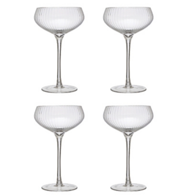Storied Home Stemmed Champagne Coupe Glass - Thumbnail 3