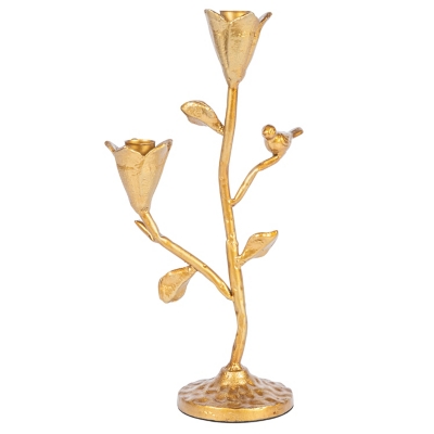 Storied Home Cast Iron Candelabra