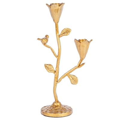 Storied Home Cast Iron Candelabra - Thumbnail 2
