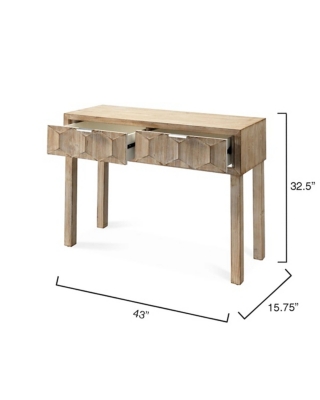 Relaxed Elegance Ryan Console Table - Thumbnail 2