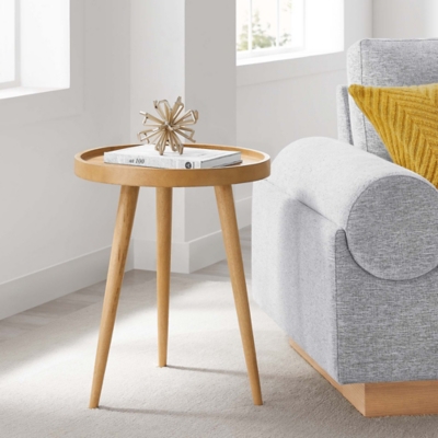 Modway Chiro Side Table, Natural, rollover