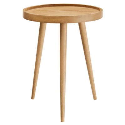 Modway Chiro Side Table, Natural, large