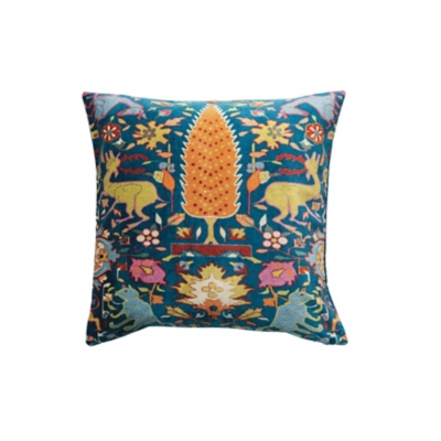 Storied Home Bohemian Vintage Velvet Pillow, , large
