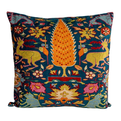 Storied Home Bohemian Vintage Velvet Pillow