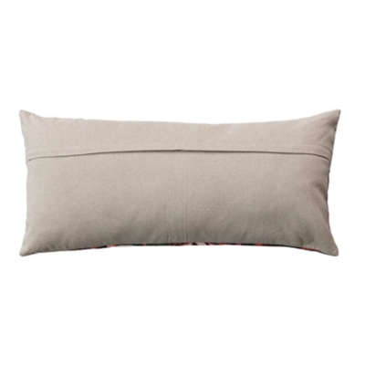 Storied Home Florals and Chambray Back Lumbar Pillow - Thumbnail 2