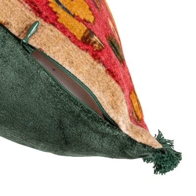 Storied Home Lumbar Velvet Pillow