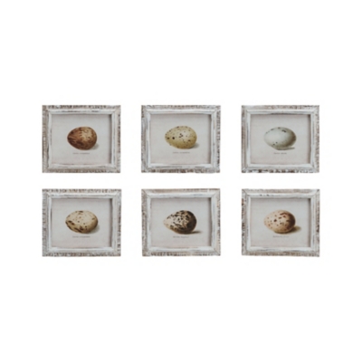 Storied Home Egg Print Series Wall Decor (Set of 6), , large