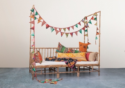 Storied Home Kantha Quilt Garland Wall Decor - Thumbnail 2