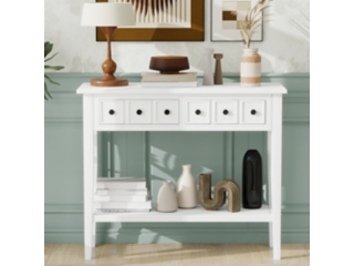 Dovelina Trecy Console Table with Open Shelf