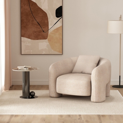 Manhattan Comfort Sylvia Accent Chair, Gold Dust, rollover