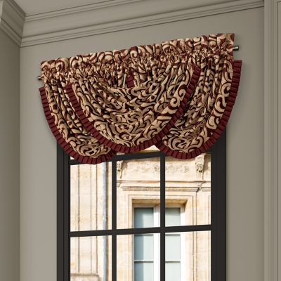 J. Queen New York Renzo Waterfall Valance, , rollover