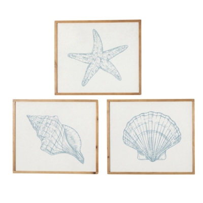 Sullivans Seashell Icons Wall Decor (Set of 3), , large