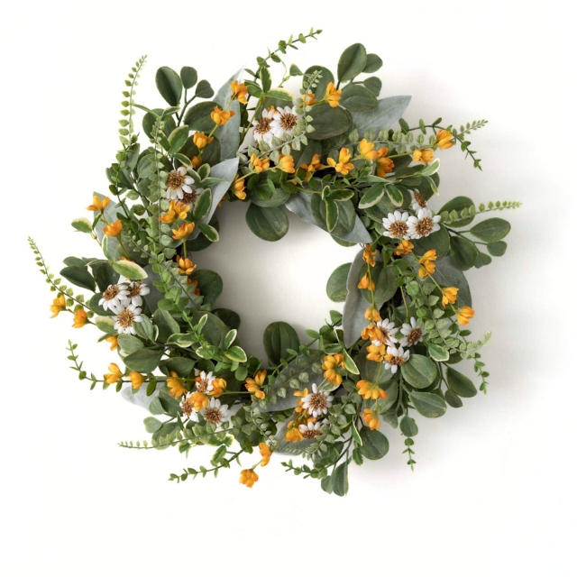 Sullivans Daisy Marigold Blooms Wreath